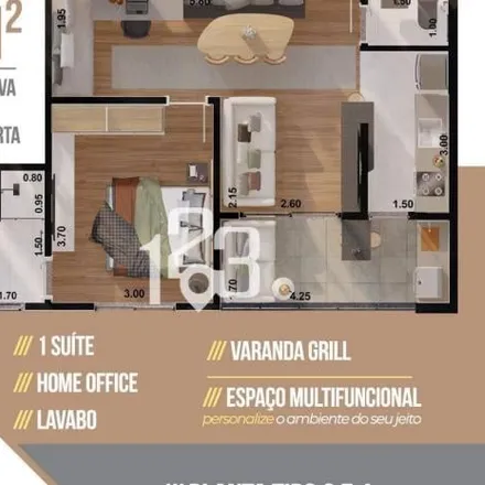 Buy this 1 bed apartment on unnamed road in Jardim São José, Bragança Paulista - SP