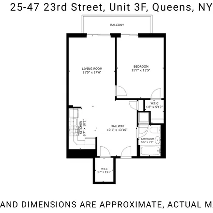 Buy this 1 bed apartment on #3F in 25-47 23rd Street, Long Island City