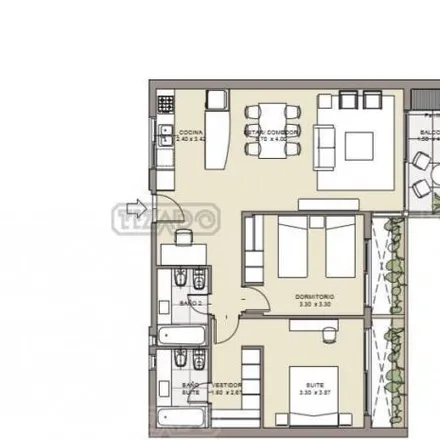 Buy this 2 bed apartment on Avenida del Libertador 14002 in Partido de San Isidro, B1640 AOD Martínez