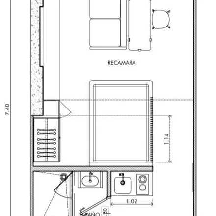 Rent this 1 bed apartment on Entrada / Entrance in Avenida Marina Nacional, Colonia Verónica Anzures