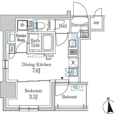 Rent this 1 bed apartment on Route 5 Ikebukuro Line in Nishi-Kanda 3-chome, Chiyoda