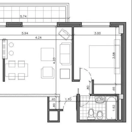 Rent this 1 bed apartment on Almirante Brown 625 in Partido de Morón, B1708 KCH Morón