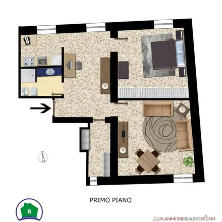 Rent this 3 bed apartment on Via Marina Rati 117 in 16016 Cogoleto Genoa, Italy