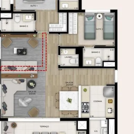 Buy this 3 bed apartment on Edifício Atmosfera Brooklin in Rua Getúlio Soares da Rocha 135, Brooklin Novo