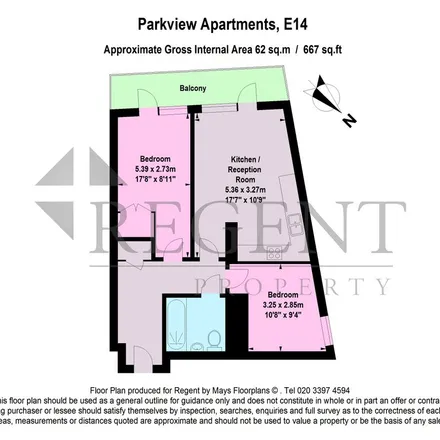 Rent this 2 bed apartment on Parkview Apartments in Chrisp Street, London