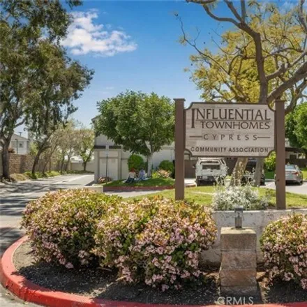 Buy this 3 bed townhouse on 9060 Brownstone Circle in Cypress, CA 90630