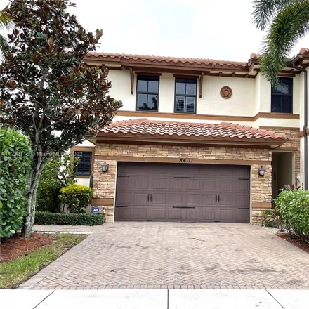 Rent this 3 bed townhouse on 8401 Lakeview Trail in Parkland, FL 33076