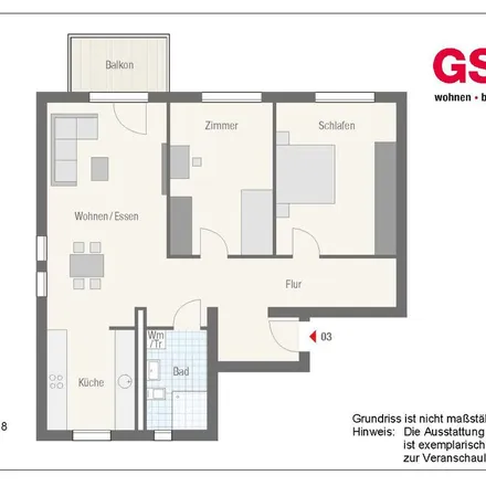 Rent this 3 bed apartment on Eschenstraße 18 in 72116 Gemarkung Mössingen, Germany