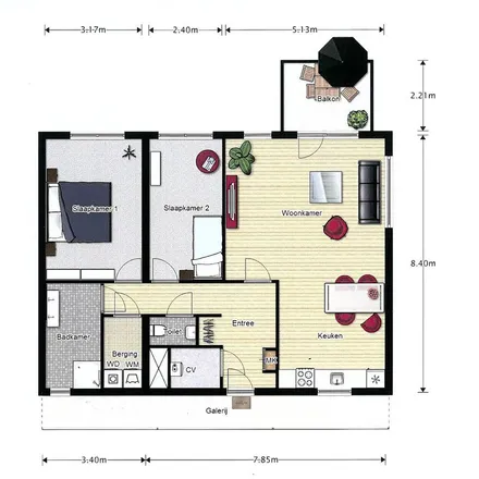 Rent this 1 bed apartment on Oost-Breukelderweg 74 in 6721 PE Bennekom, Netherlands