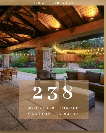 Buy this 5 bed townhouse on 238 Mountaire Circle in Clayton, CA 94517