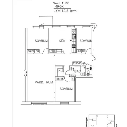 Rent this 4 bed apartment on Uddmansgatan 15 in 941 33 Piteå, Sweden