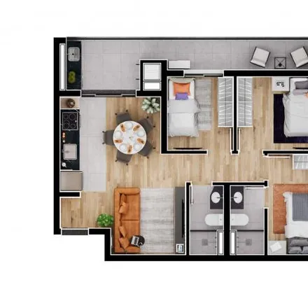Buy this 3 bed apartment on Rua Francisco Ader 658 in Novo Mundo, Curitiba - PR