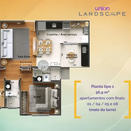 Buy this 2 bed apartment on Rua Miron Melazo in Shopping Park, Uberlândia - MG