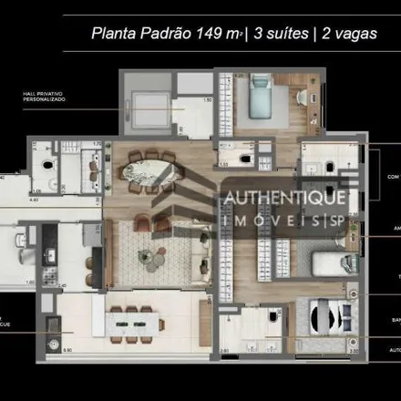 Buy this 3 bed apartment on HOPE in Avenida Bem-te-vi 177, Indianópolis