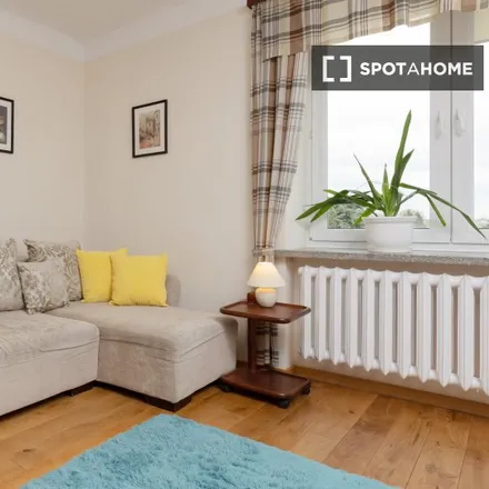 Rent this studio apartment on Jarosława Dąbrowskiego 69 in 02-586 Warsaw, Poland