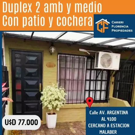Buy this 2 bed duplex on 102 - Paraná 2203 in Villa General Juan Gregorio de Las Heras, 1651 Villa Ballester