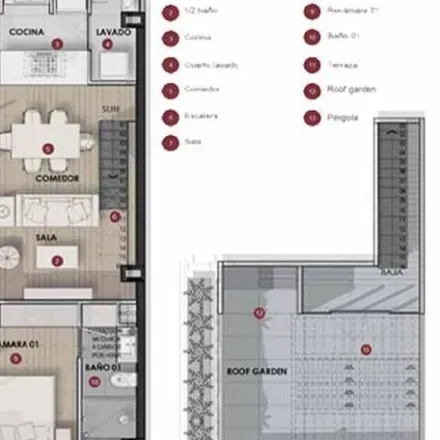 Buy this 1 bed apartment on Disfraces El Negrito in Calzada Casa del Obrero Mundial, Benito Juárez