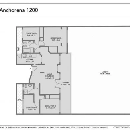 Image 1 - Tomás Manuel de Anchorena 1232, Recoleta, C1425 BMG Buenos Aires, Argentina - Apartment for rent