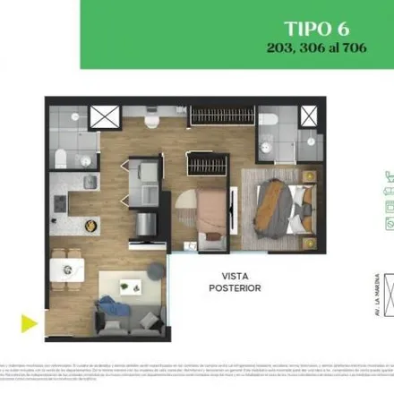 Buy this 2 bed apartment on De La Marina Avenue 368 in Pueblo Libre, Lima Metropolitan Area 15084