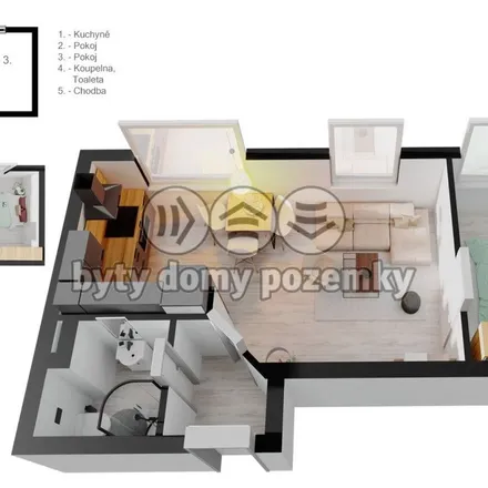 Rent this 2 bed apartment on Odboje 24/4 in 737 01 Český Těšín, Czechia