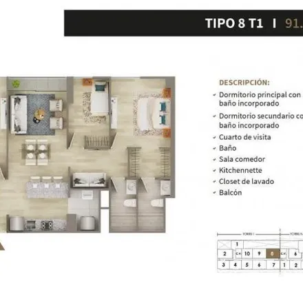 Buy this 3 bed apartment on Avenida José Larco in Miraflores, Lima Metropolitan Area 15074