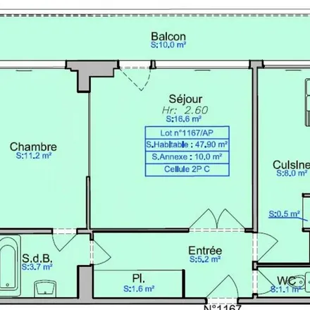 Rent this 2 bed apartment on 15 Rue du Président Kruger in 92400 Courbevoie, France