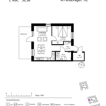 Rent this 2 bed apartment on Arrendevägen 13 in 235 41 Västra Ingelstad, Sweden