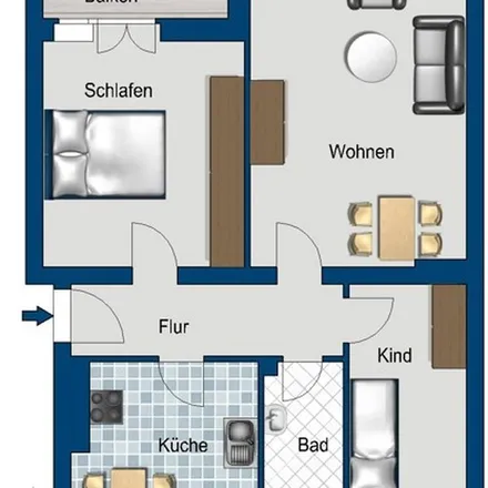 Rent this 3 bed apartment on Genfenbergstraße 13 in 13595 Berlin, Germany