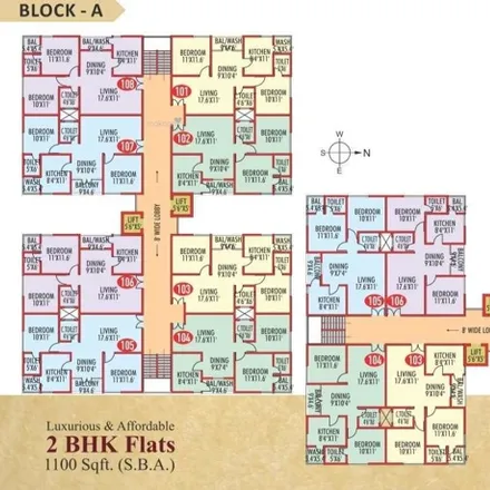 Buy this 2 bed apartment on unnamed road in Indore District, Indore - 452001