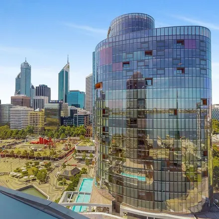 Rent this 1 bed apartment on The Towers @ Elizabeth Quay in Valdura Place, Perth WA 6000