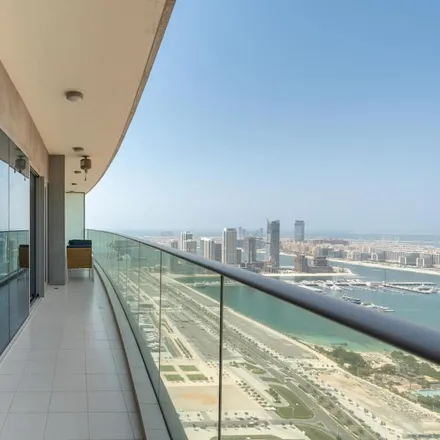 Rent this studio apartment on DAMAC Heights Dubai Marina