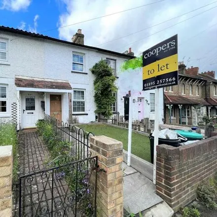 Rent this 3 bed townhouse on Colnedale Road in Harefield Road, London