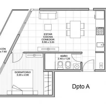 Buy this 1 bed apartment on Bulevar Nicolás Avellaneda 748 in Ludueña, Rosario