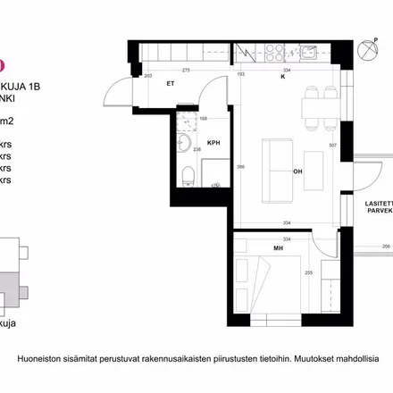 Rent this 2 bed apartment on Säterintie 3b in 00720 Helsinki, Finland