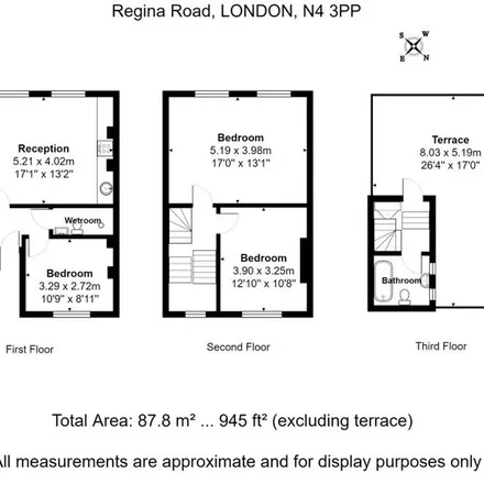 Rent this 3 bed apartment on 41 Regina Road in London, N4 3PS
