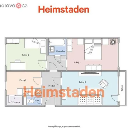 Rent this 3 bed apartment on Einsteinova 2949/14 in 733 01 Karviná, Czechia