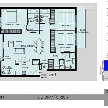 Buy this 3 bed apartment on Almirante Brown 2938 in Alberto Olmedo, Rosario