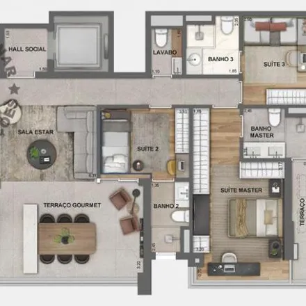 Buy this 3 bed apartment on Rua Joaquim Távora 128 in Vila Mariana, São Paulo - SP