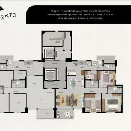 Buy this 3 bed apartment on St. Mary School in Rua Padre Bernardino Pessoa 512, Boa Viagem