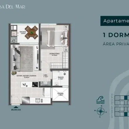 Buy this 1 bed apartment on Rua João Meirelles 1213 in Abraão, Florianópolis - SC