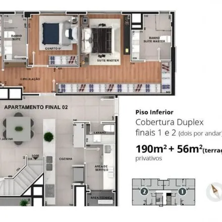 Image 1 - Rua Canadá 415, Bacacheri, Curitiba - PR, 82510-290, Brazil - Apartment for sale