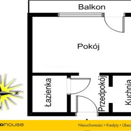 Rent this 1 bed apartment on Zagajnik 37 in 43-382 Bielsko-Biała, Poland