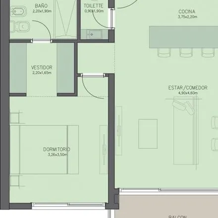 Buy this 1 bed apartment on Liniers 354 in Las Casitas, B1642 CAM San Isidro