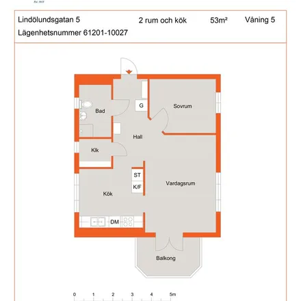 Rent this 2 bed apartment on Lindölundsgatan 5 in 392 35 Kalmar, Sweden