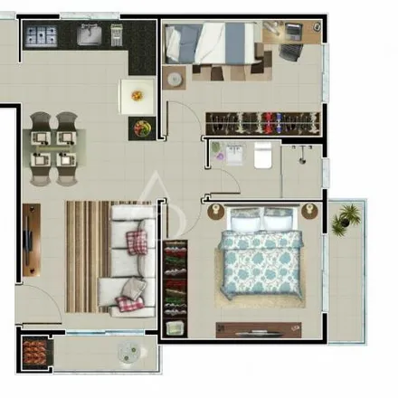 Buy this 2 bed apartment on Rua São Gabriel Arcanjo 494 in Vila Nova, Joinville - SC