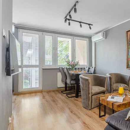 Rent this 2 bed apartment on Aleksandra Gierymskiego 4 in 00-772 Warsaw, Poland