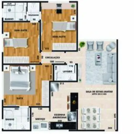 Buy this 3 bed apartment on Quadra de futebol in Rua Judith Binatti 257, Liberdade