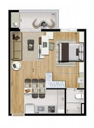 Buy this 1 bed apartment on Avenida Senador Vergueiro in Anchieta, São Bernardo do Campo - SP