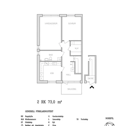 Rent this 2 bed apartment on Kuppbolsvägen 74 in 804 30 Gävle, Sweden