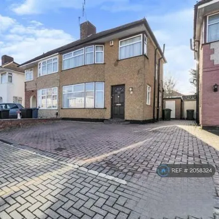 Rent this 3 bed duplex on Arundel Drive in London, HA2 8PN